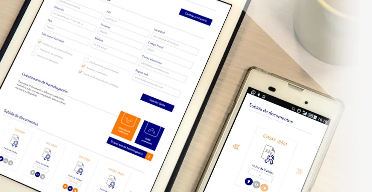 Portal web del Proveedor